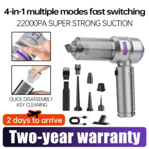 Car-mounted Vacuum Cleaner, Portable Handheld Brushless Powerful Dust Blower, High Suction Power Vacuum Cleaner