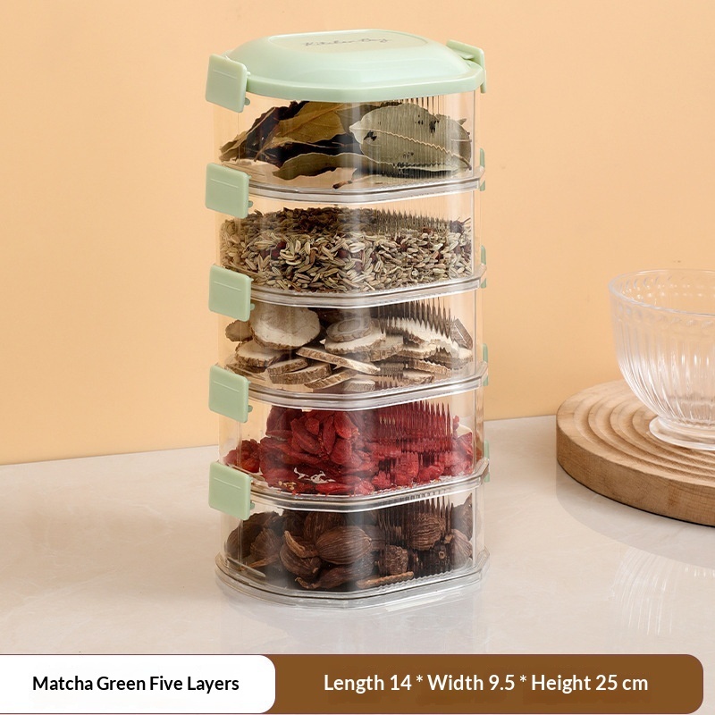 ea61d29b-cc61-4950-a659-417d4e8b2f38_trans.jpeg Spice Storage Box Household Kitchen Spice Jar Dry Material Sealed Jar - Image 9